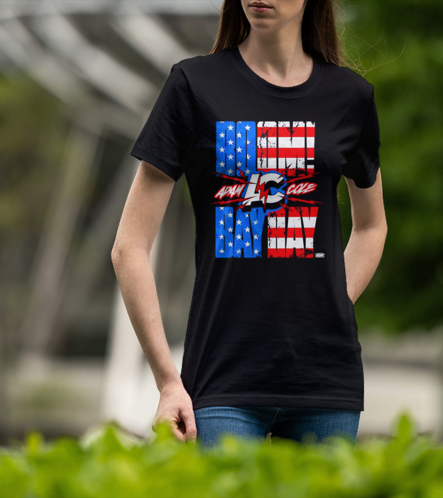 Adam Cole Boom Bay Bay American Flag AEW T-Shirt