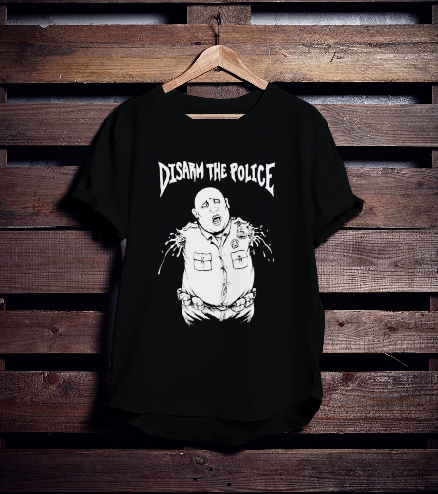Disarm The Police Cartoon Style Officer T-Shirt