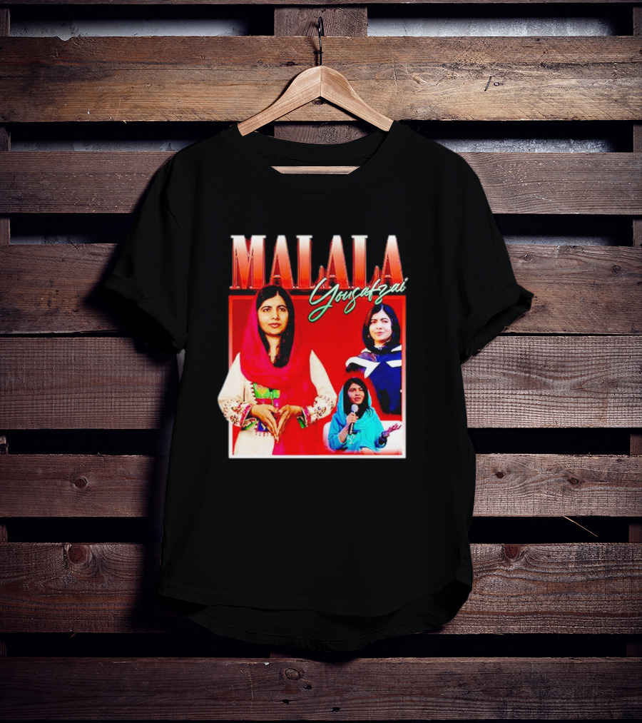 Malala Yousafzai Inspirational Collage T-Shirt