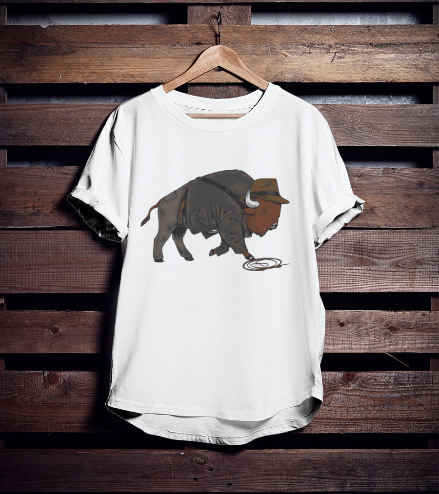 Buffalo Jones Cowboy Western Lasso Adventure T-Shirt