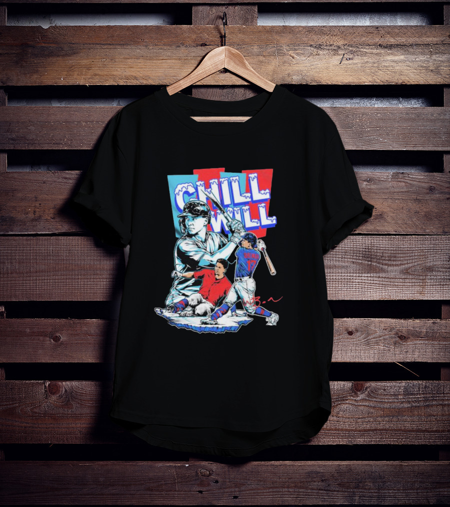 Will Brennan Chill Will Baseball Ice Themed T-Shirt