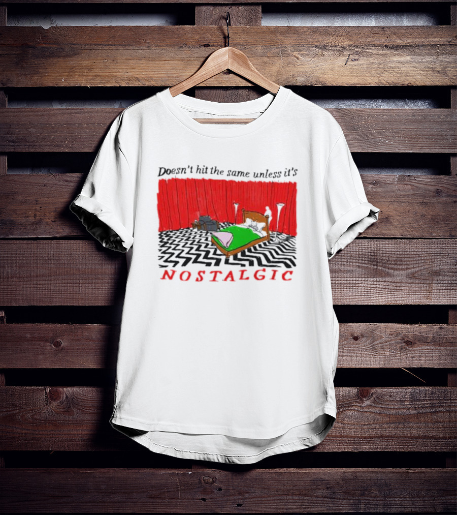 Doesn't Hit The Same Unless It's Nostalgic Retro Bedroom Scene T-Shirt
