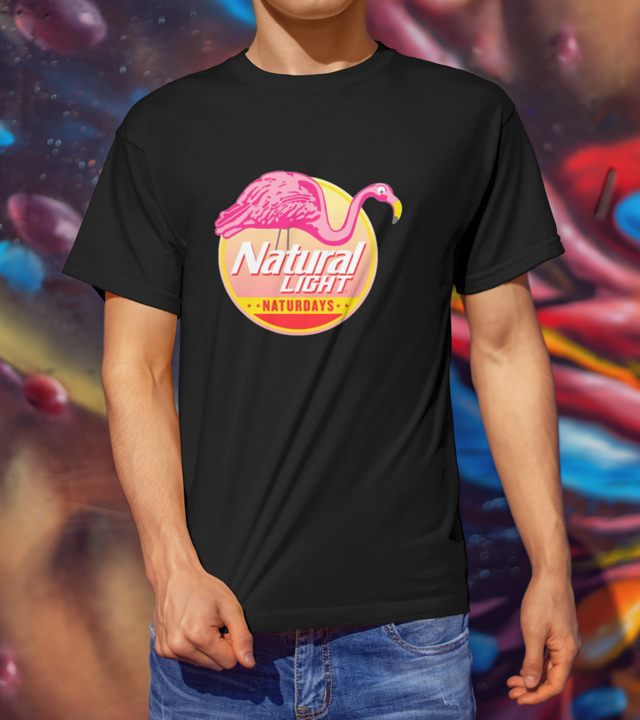 Natural Light Naturdays Flamingo T-Shirt