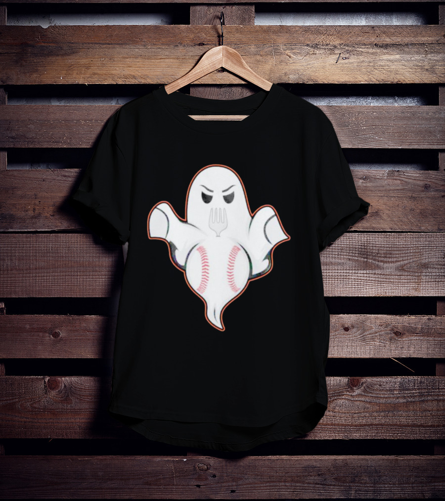 Ghost Forkball Baseball Spirit T-Shirt