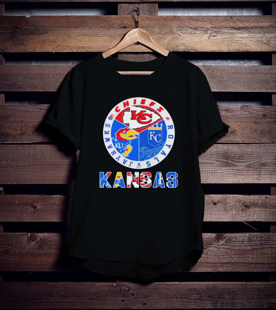 Kansas Jayhawks Chiefs Royals Sports Team T-Shirt