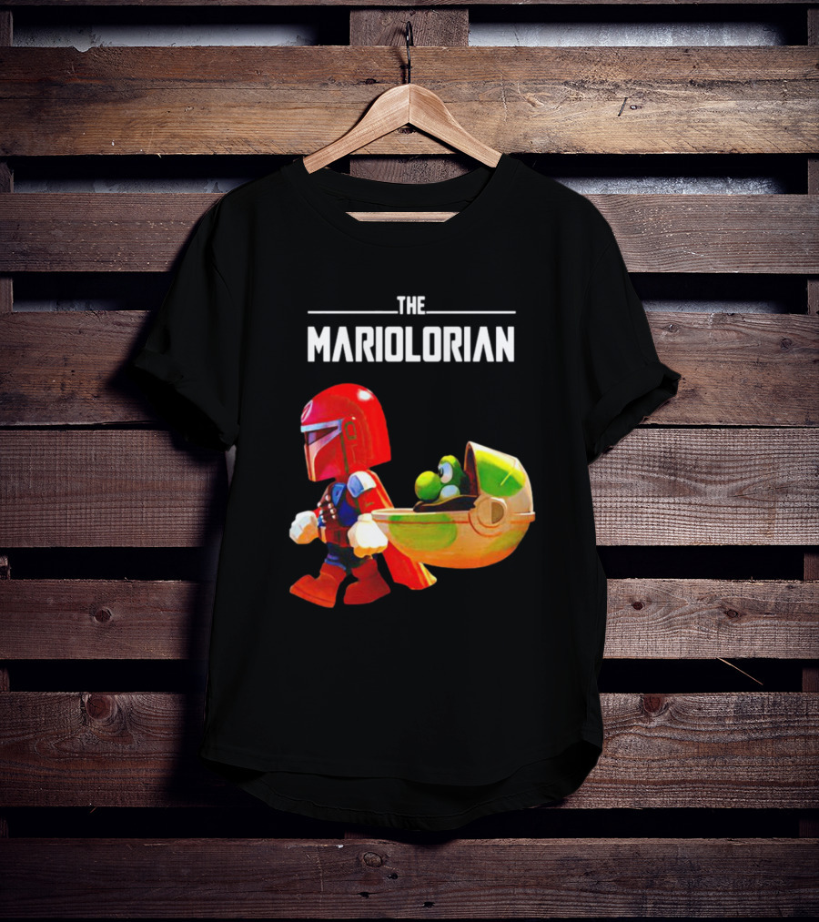 The Mandalorian And Super Mario The Mariolorian Yoshi T-Shirt