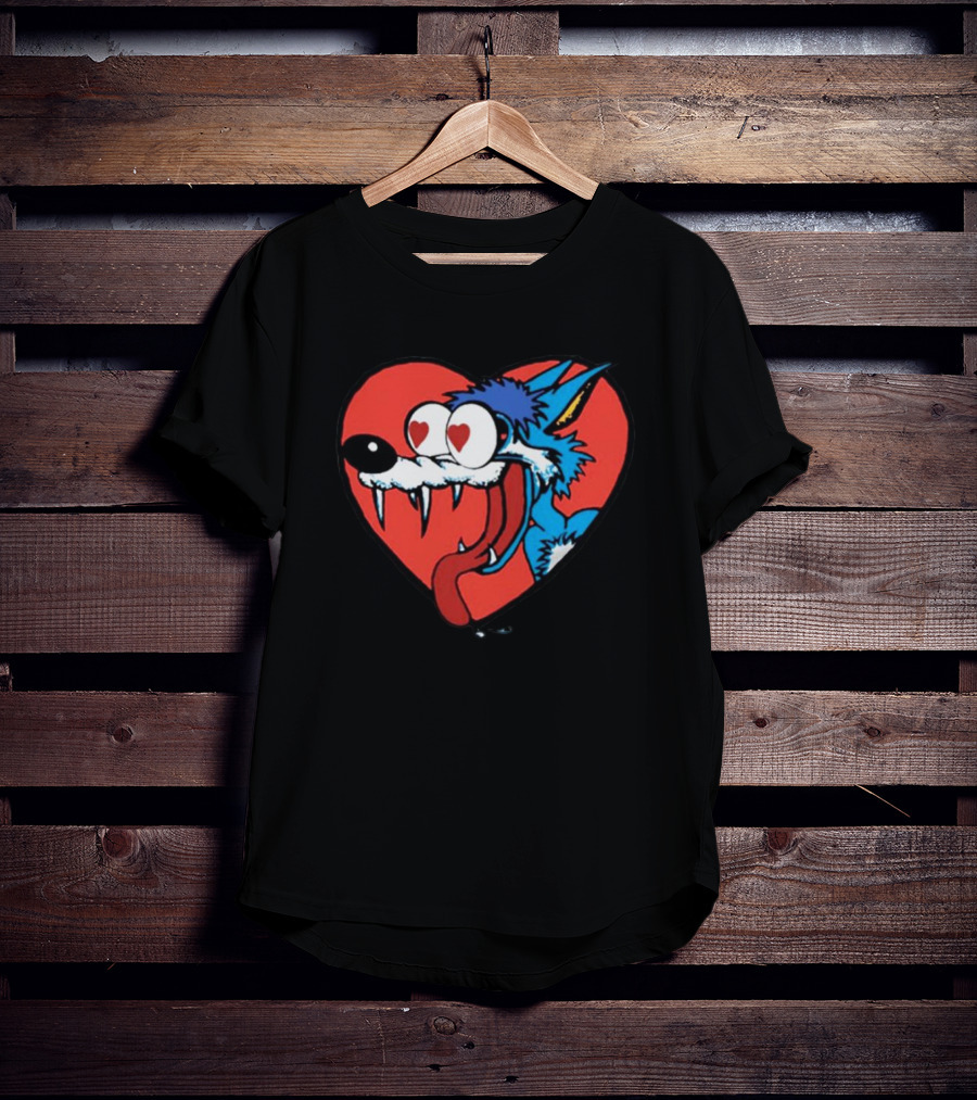 Wolf Heart Eyes Lizard Jesus T-Shirt
