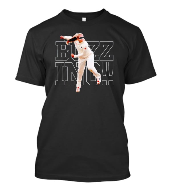 Barmy Army Buzzing Buzz Inc Iconic Cricket Fandom T-Shirt