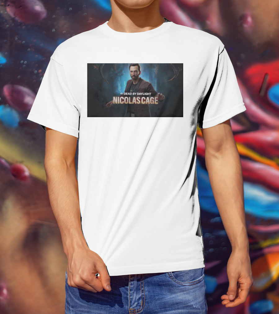 Dead By Daylight Nicolas Cage Survivor Character T-Shirt