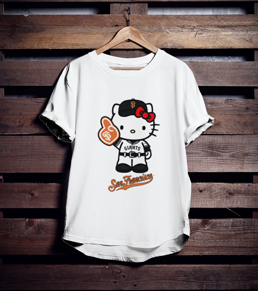 San Francisco Giants Hello Kitty Foam Finger T-Shirt