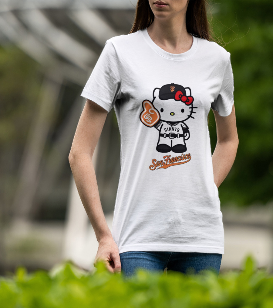 San Francisco Giants Hello Kitty Foam Finger T-Shirt
