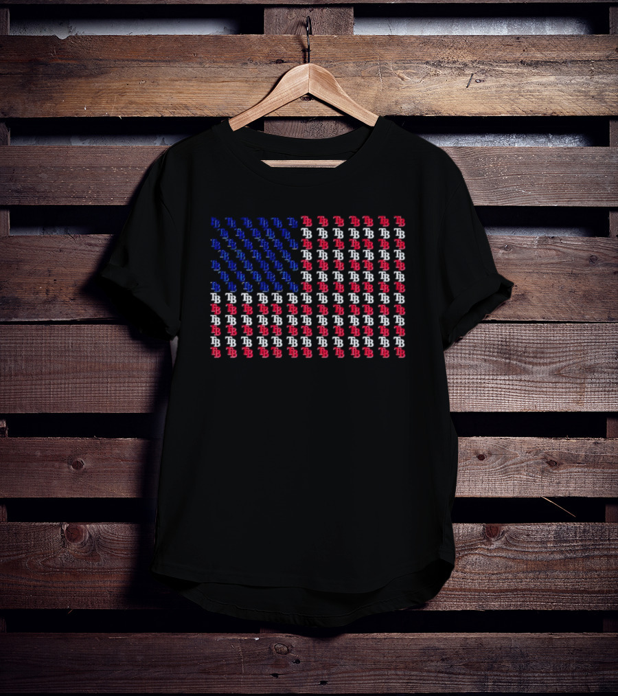 Us Flag Tampa Bay Rays T-Shirt