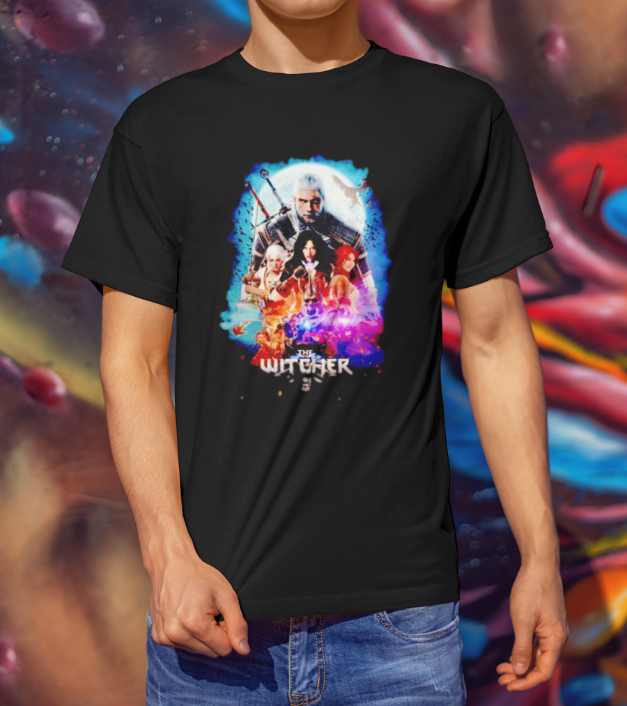 The Witcher Geralt Ciri Yennefer Triss Fantasy T-Shirt