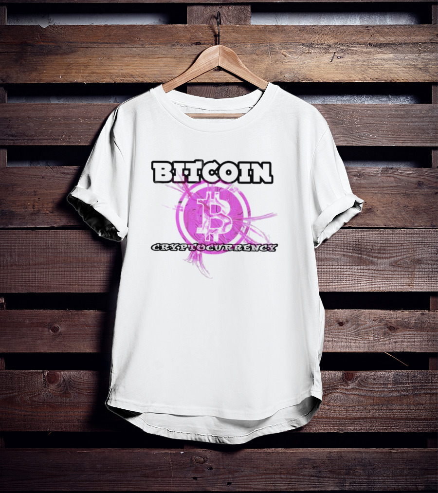 Bitcoin Cryptocurrency Pink T-Shirt