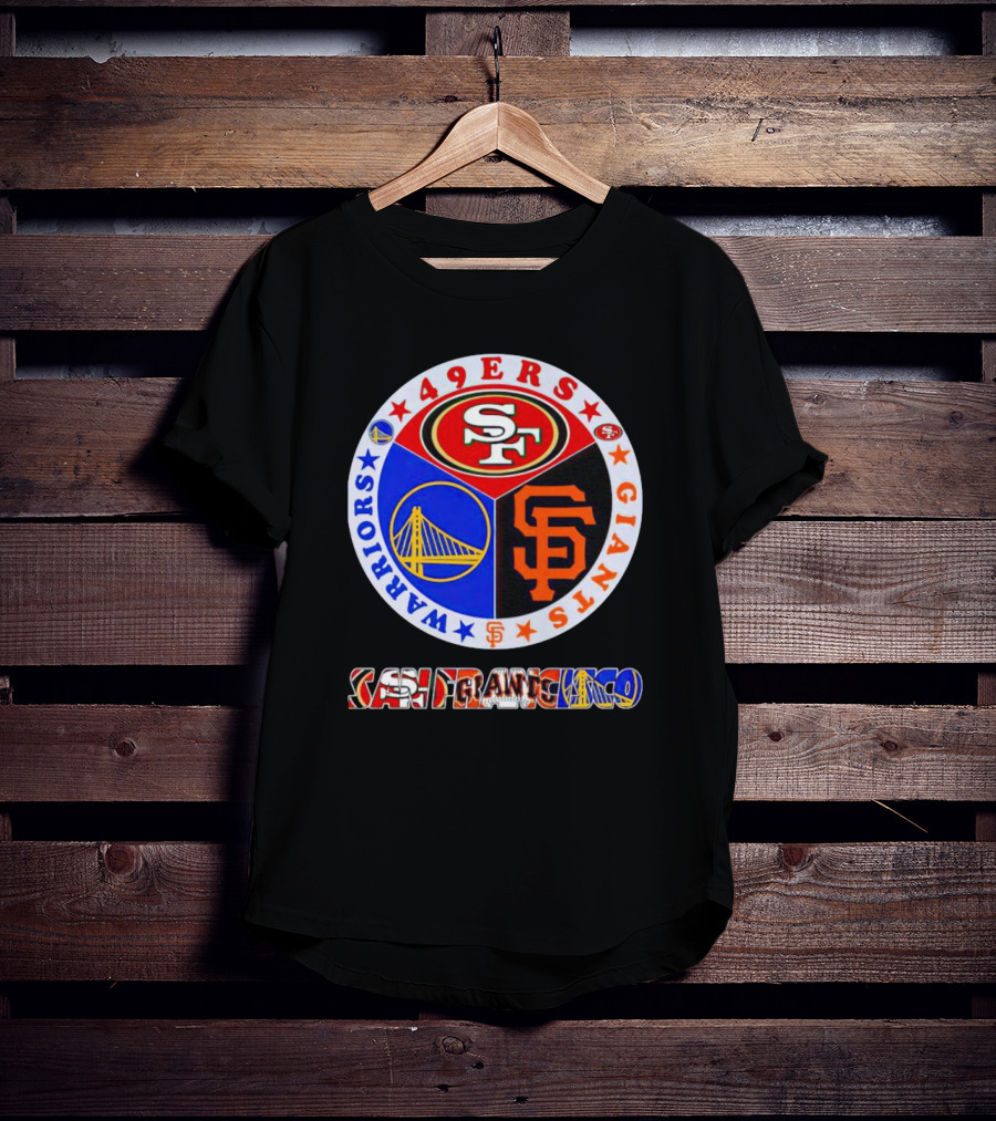 San Francisco 49ers Giants Warriors Logos Circle T-Shirt