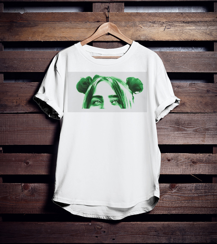 Billie Eilish E Girl To Icon Green Hair T-Shirt