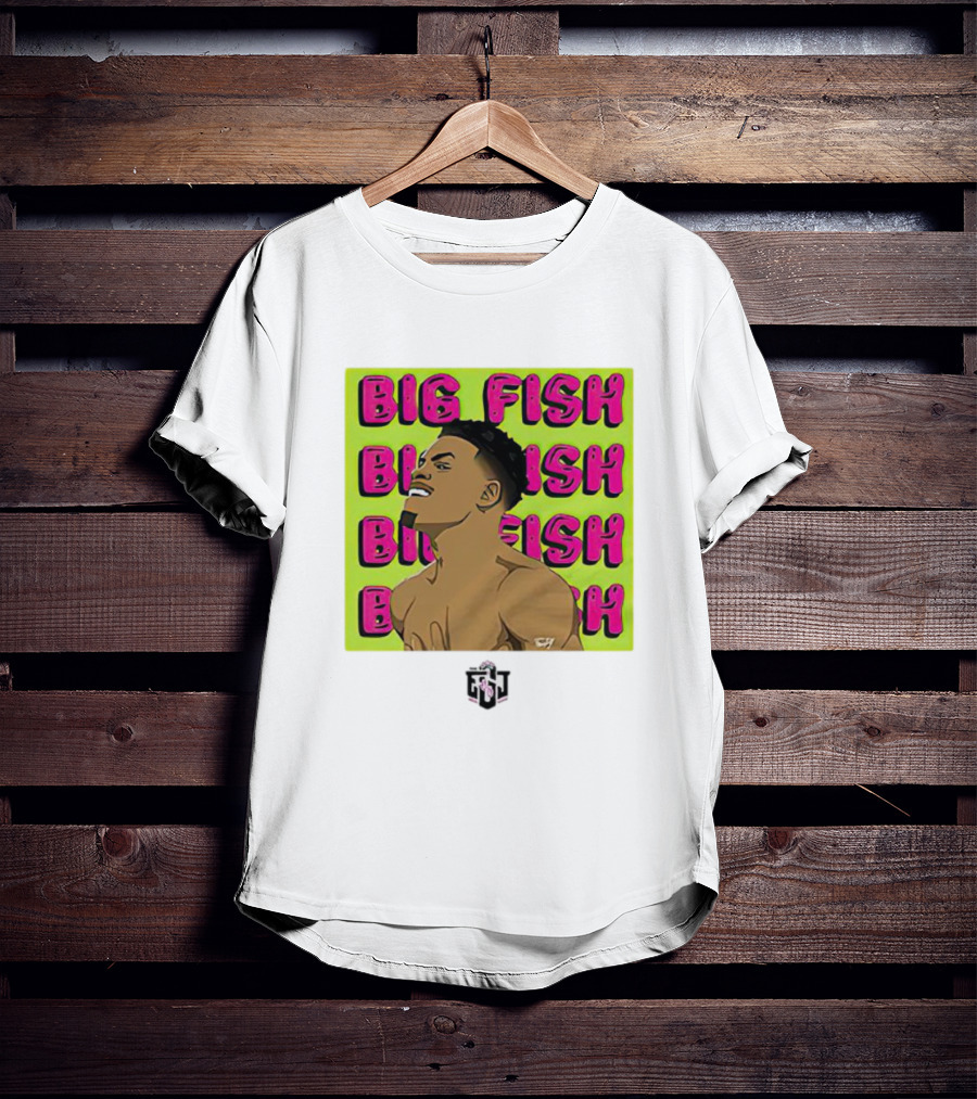 Errol Spence Jr Big Fish Repeating Text T-Shirt
