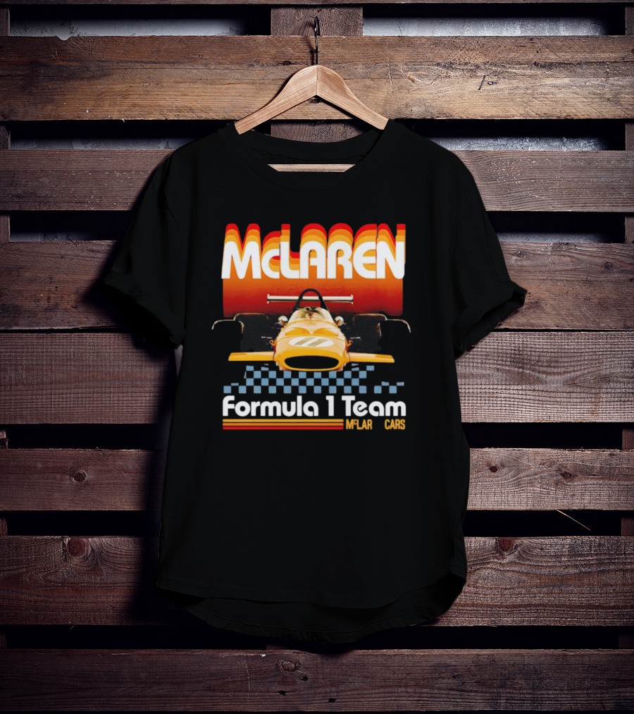 McLaren Formula 1 Team 1970s Racing Car T-Shirt