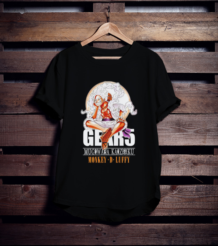 One Piece Monkey D. Luffy Gears Mugiwara Kaizoku T-Shirt