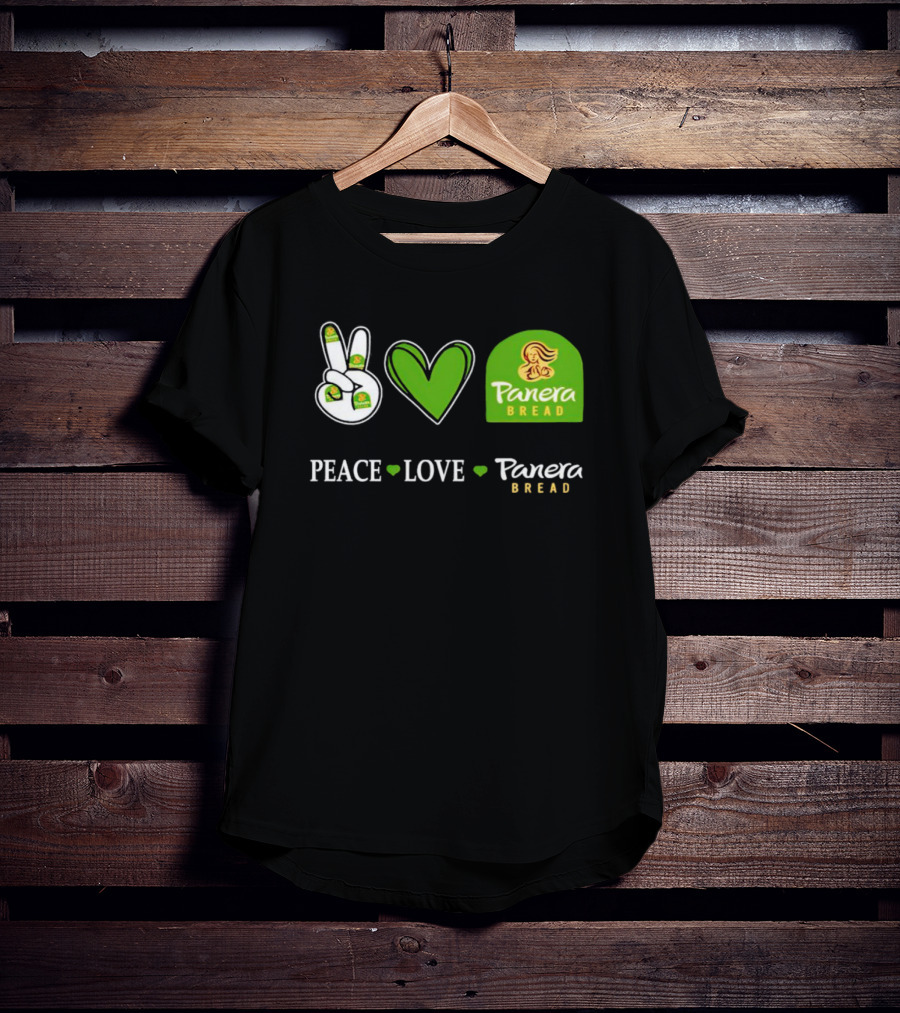 Peace Love Panera Bread Heart T-Shirt