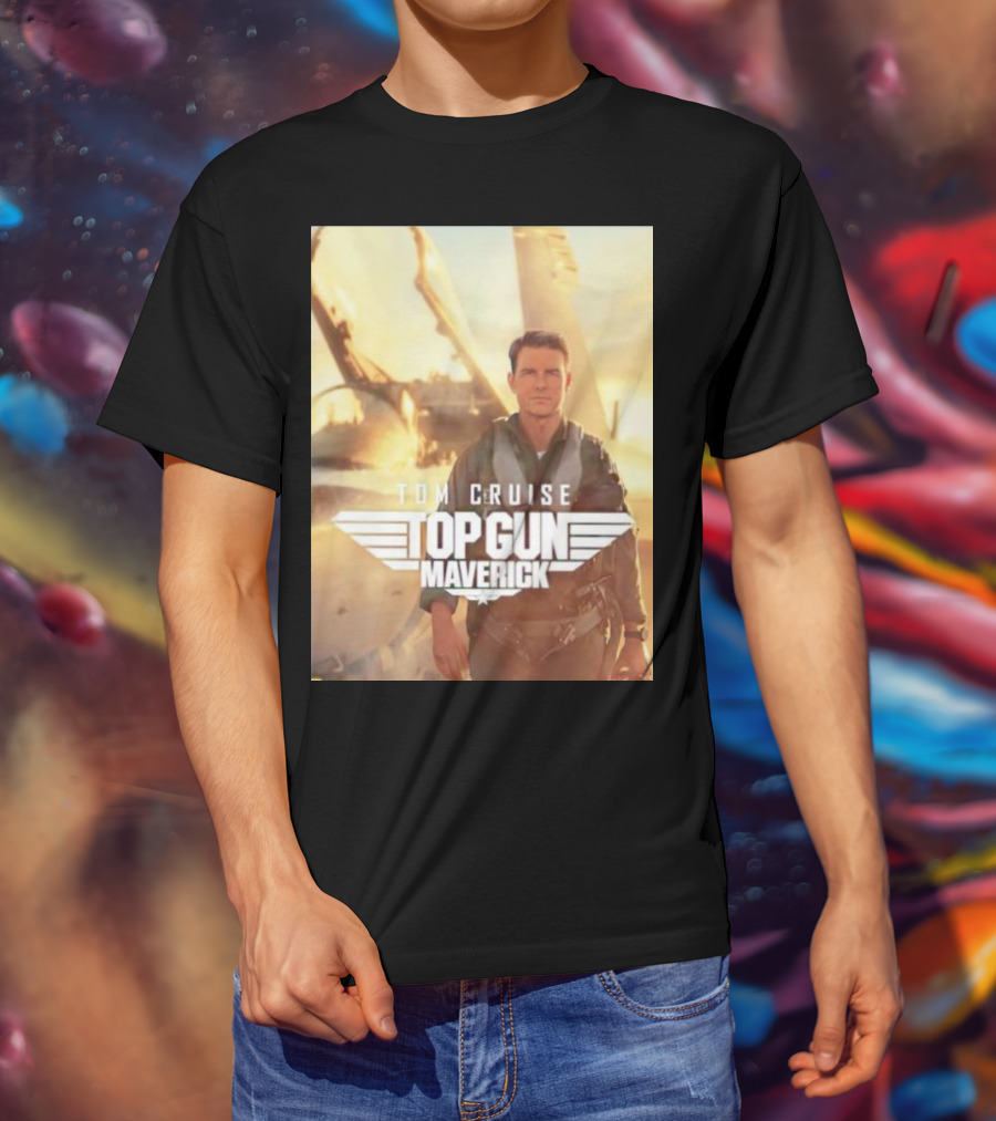 Tom Cruise Top Gun Maverick Pilot Iconic Movie Scene T-Shirt