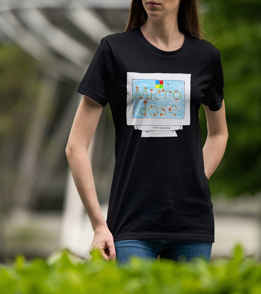 Dave Portnoy Microdose Retro Computer Monitor T-Shirt