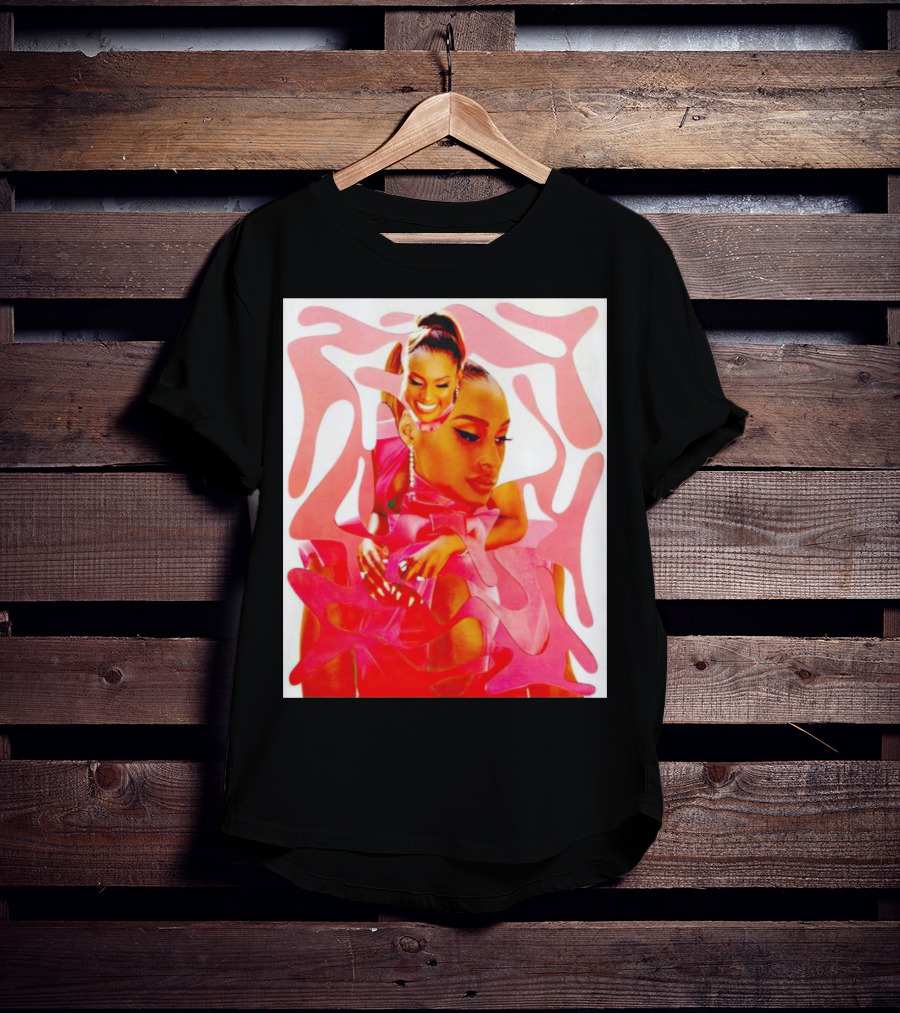 Issa Rae Barbie In Pink Abstract T-Shirt