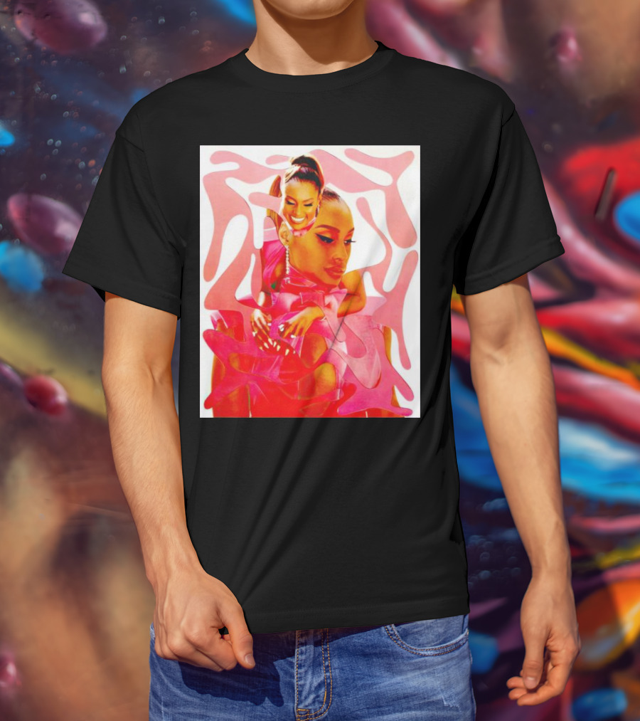Issa Rae Barbie In Pink Abstract T-Shirt