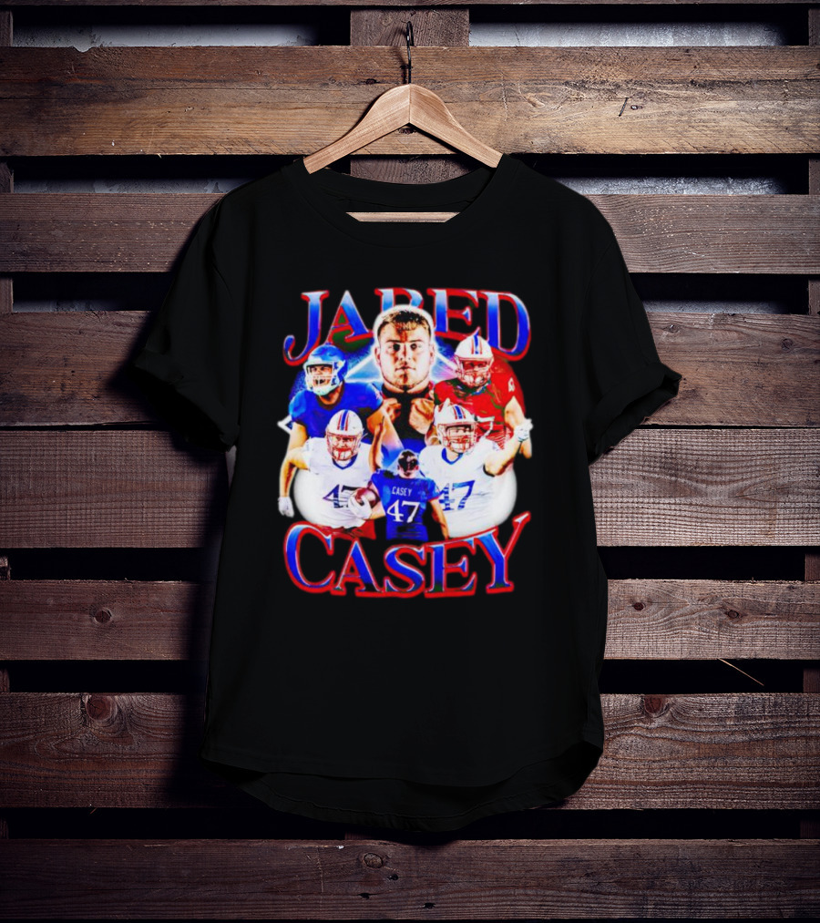 Jared Casey Football Collage 47 Jersey T-Shirt