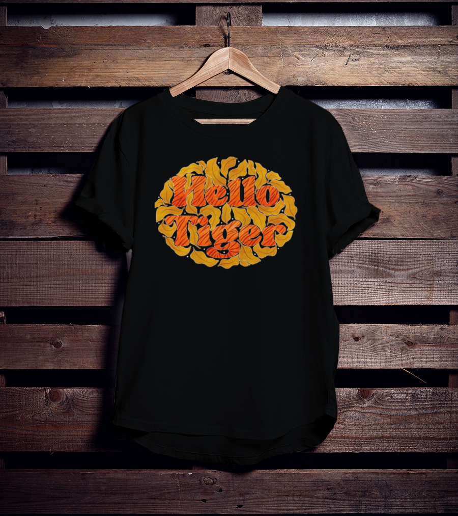 Hello Tiger Bold Leaves T-Shirt