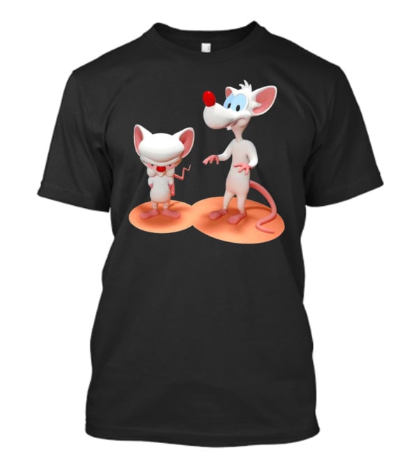 Pinky And The Brain Cartoon Characters Retro Animation Duo T-Shirt