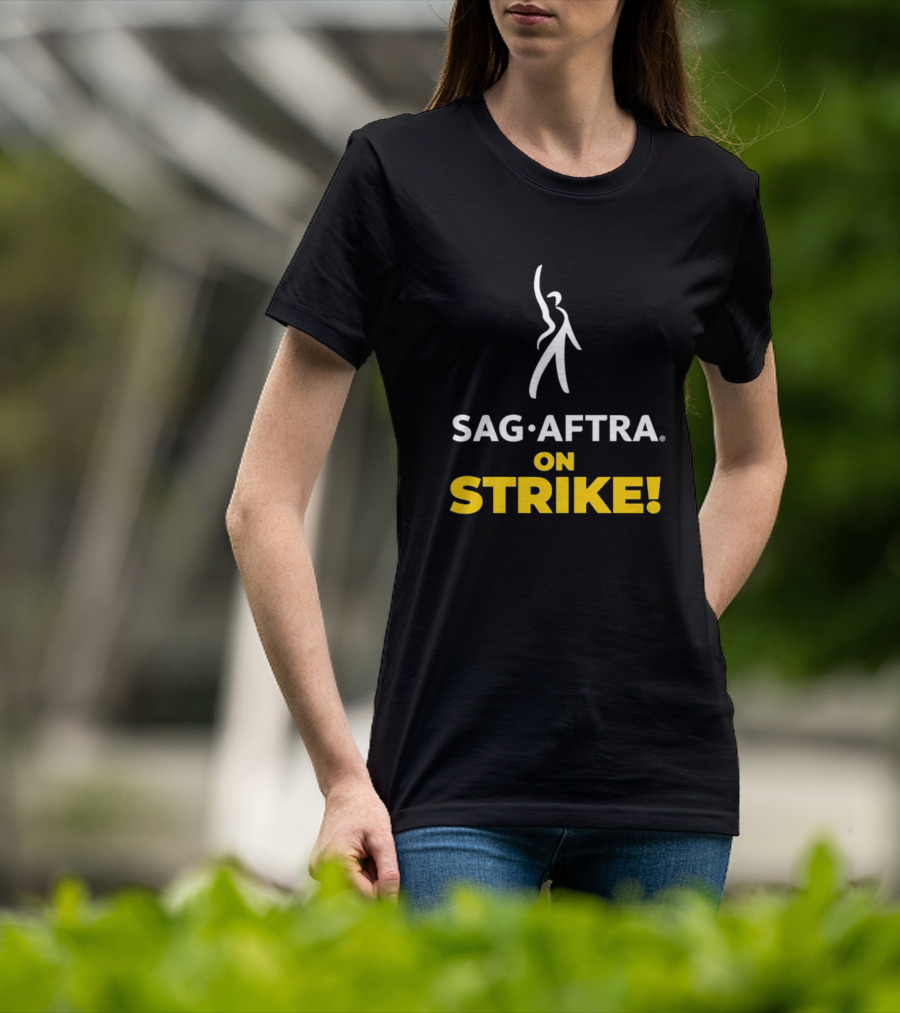 SAG AFTRA On Strike Logo Iconic T-Shirt