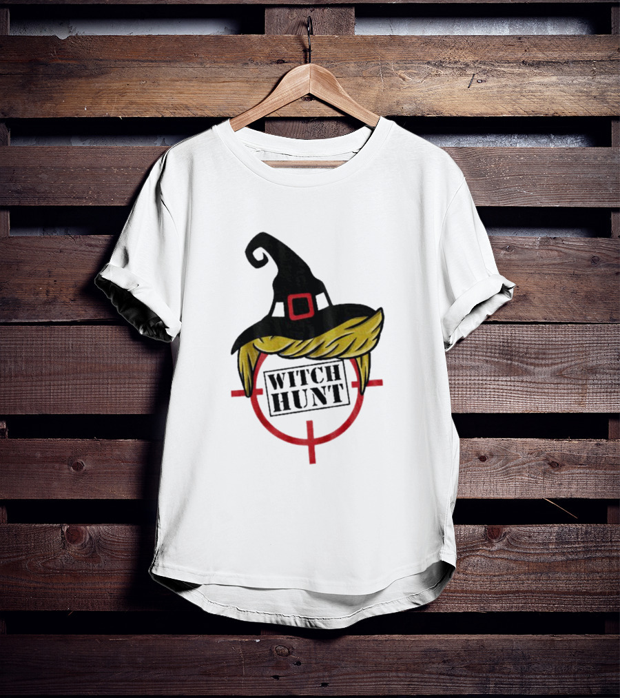 Witch Hunt Crosshairs Hat And Hair On Target T-Shirt