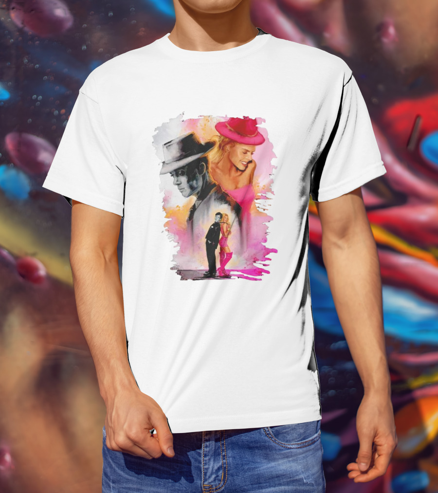 Barbie Oppenheimer Crossover Art Fusion T-Shirt