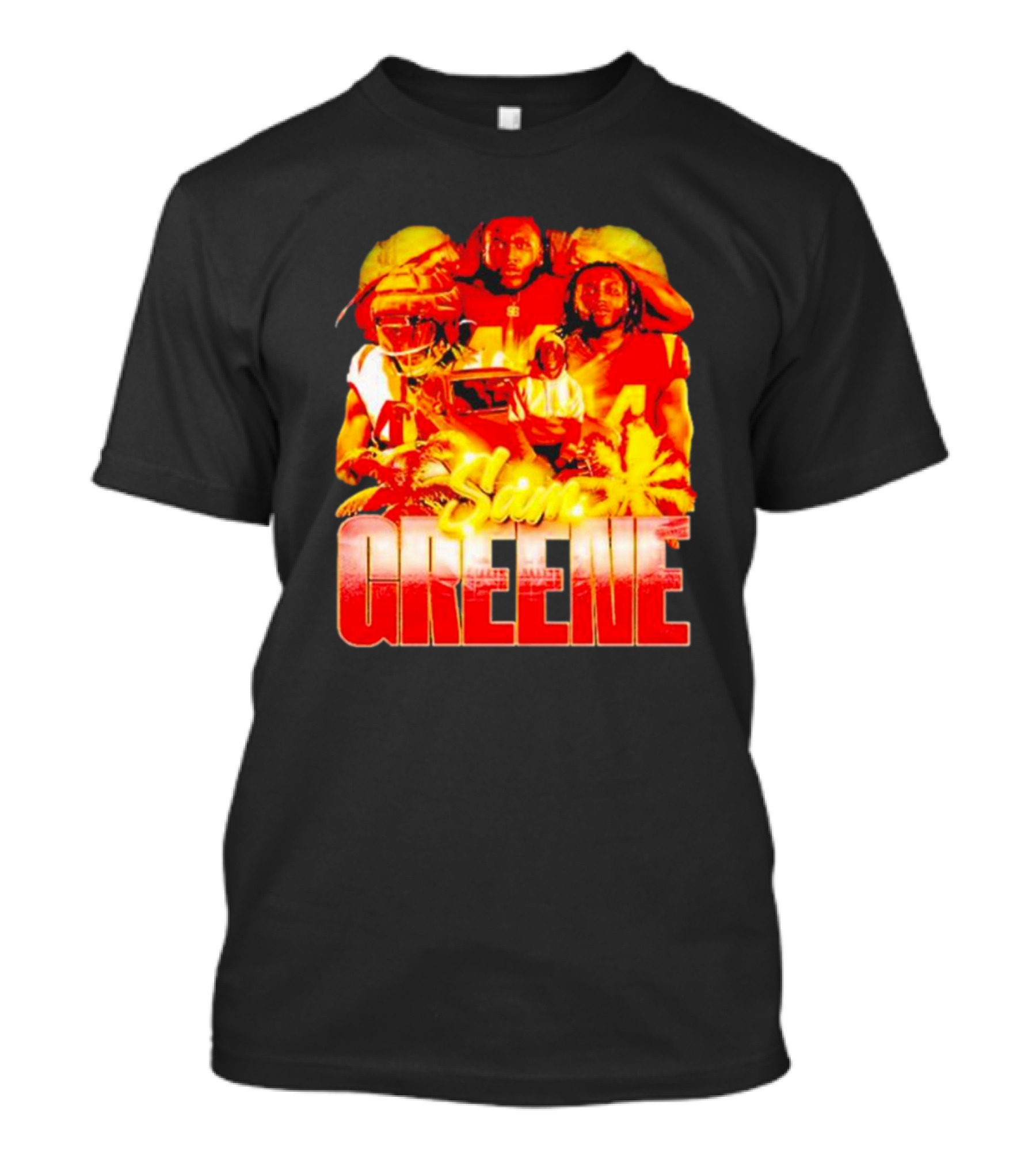 Nilpro Shop Sam Greene Vintage Football Legends Red T-Shirt