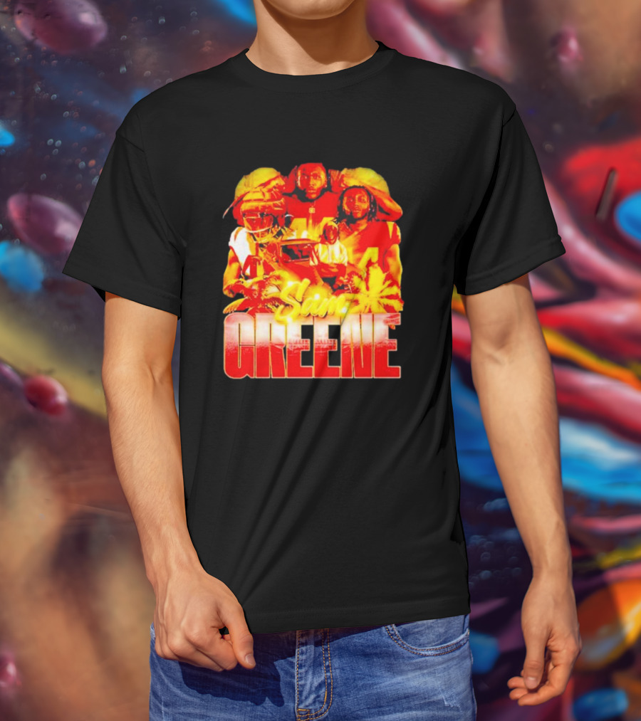 Nilpro Shop Sam Greene Vintage Football Legends Red T-Shirt