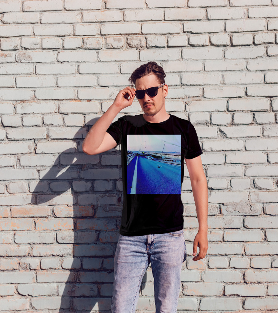Crimean Kerch Bridge Partial Collapse Scene T-Shirt