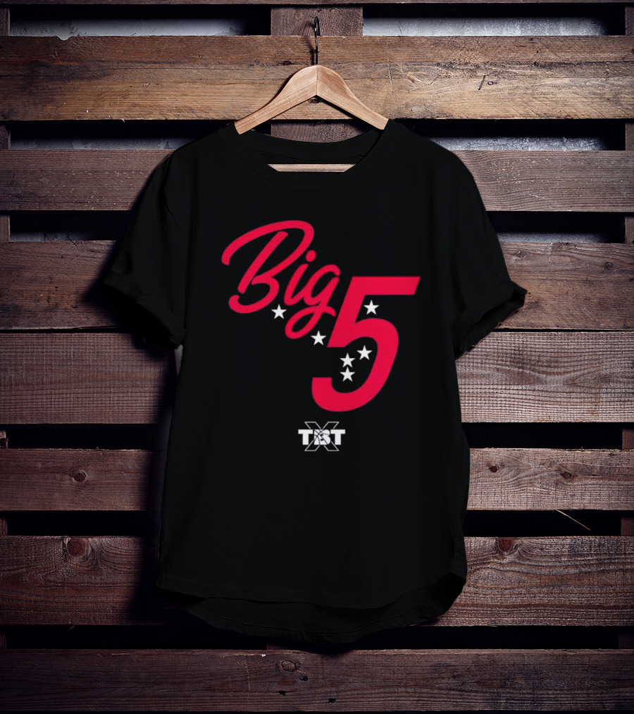 Big 5 Stars TBT Basketball Collaboration T-Shirt
