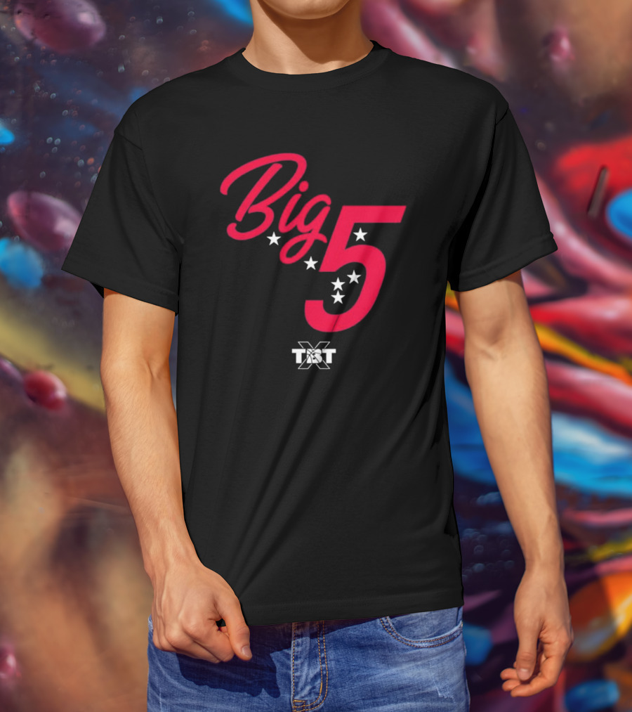 Big 5 Stars TBT Basketball Collaboration T-Shirt