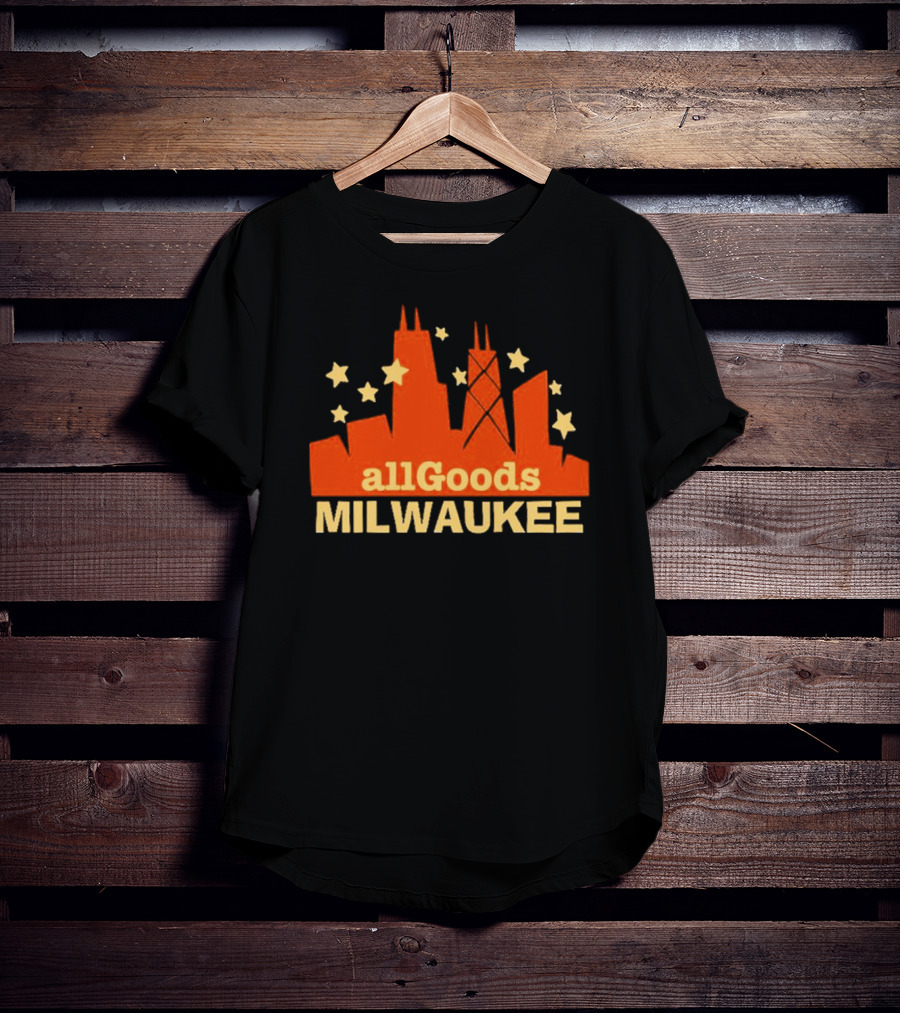 AllGoods Milwaukee Skyline Stars T-Shirt