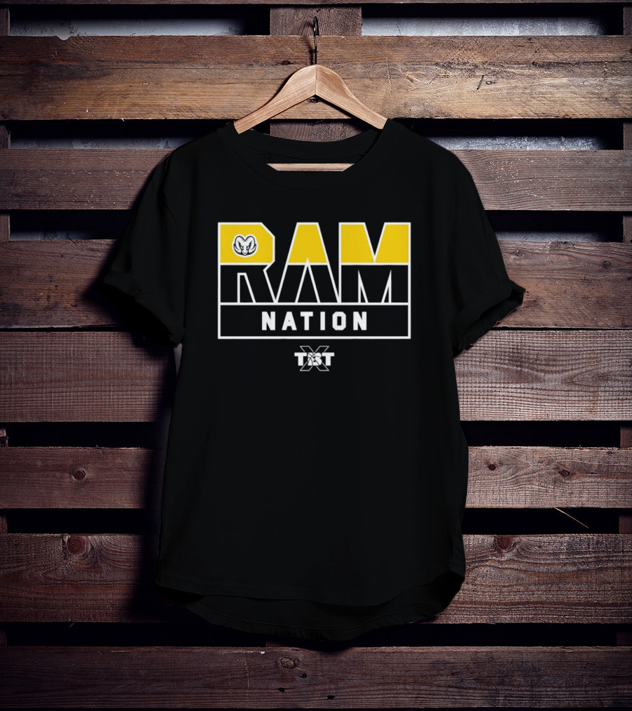 Ram Nation TBT Basketball Tournament Logo With Ram T-Shirt