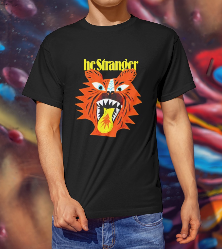 He Stranger Tiger Fierce Roaring Face T-Shirt