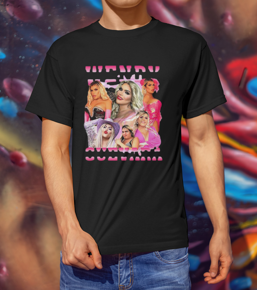 Wendy Guevara Collage Pink Outfits T-Shirt