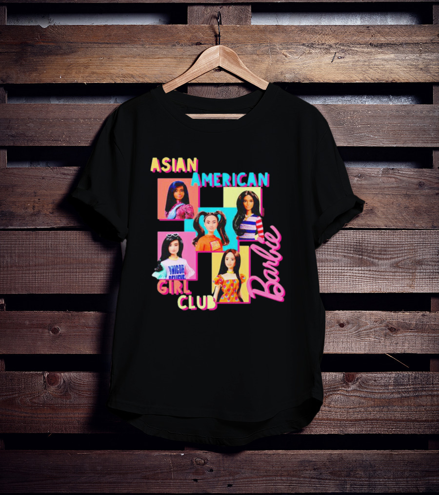 Asian American Girl Club Barbie Dolls T-Shirt