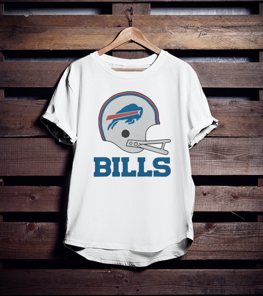 Buffalo Bills Helmet With Team Name Bills T-Shirt