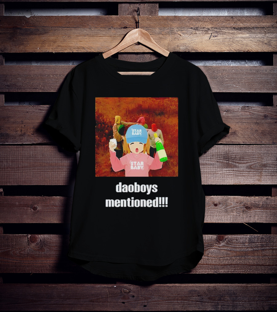 Daoboys Mentioned Star Baby Anime Style Party Scene T-Shirt