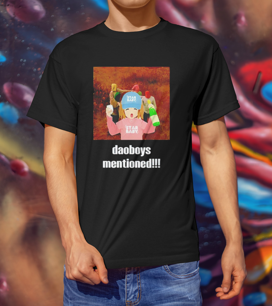 Daoboys Mentioned Star Baby Anime Style Party Scene T-Shirt