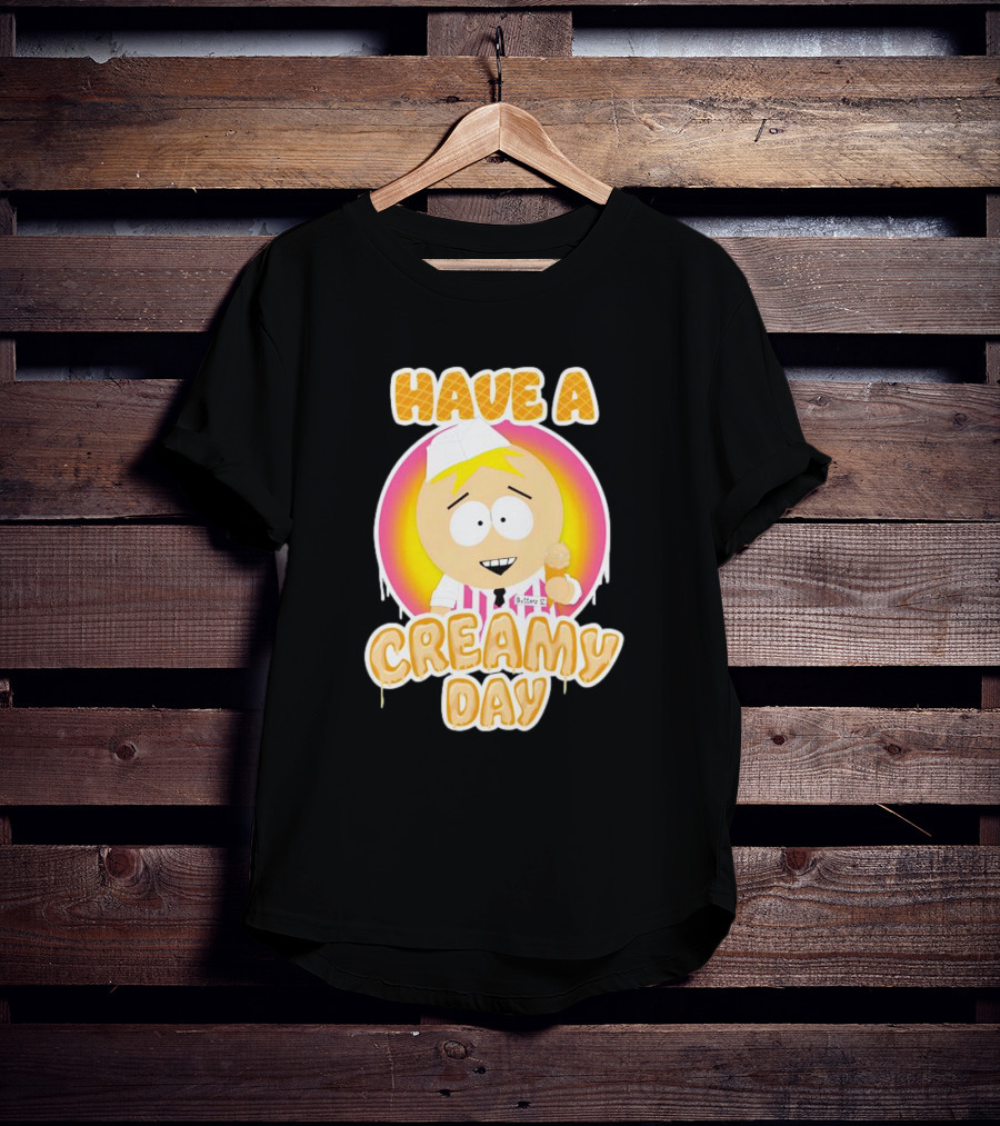 Have A Creamy Day DikinBaus Hot Dogs Ice Cream Cone T-Shirt