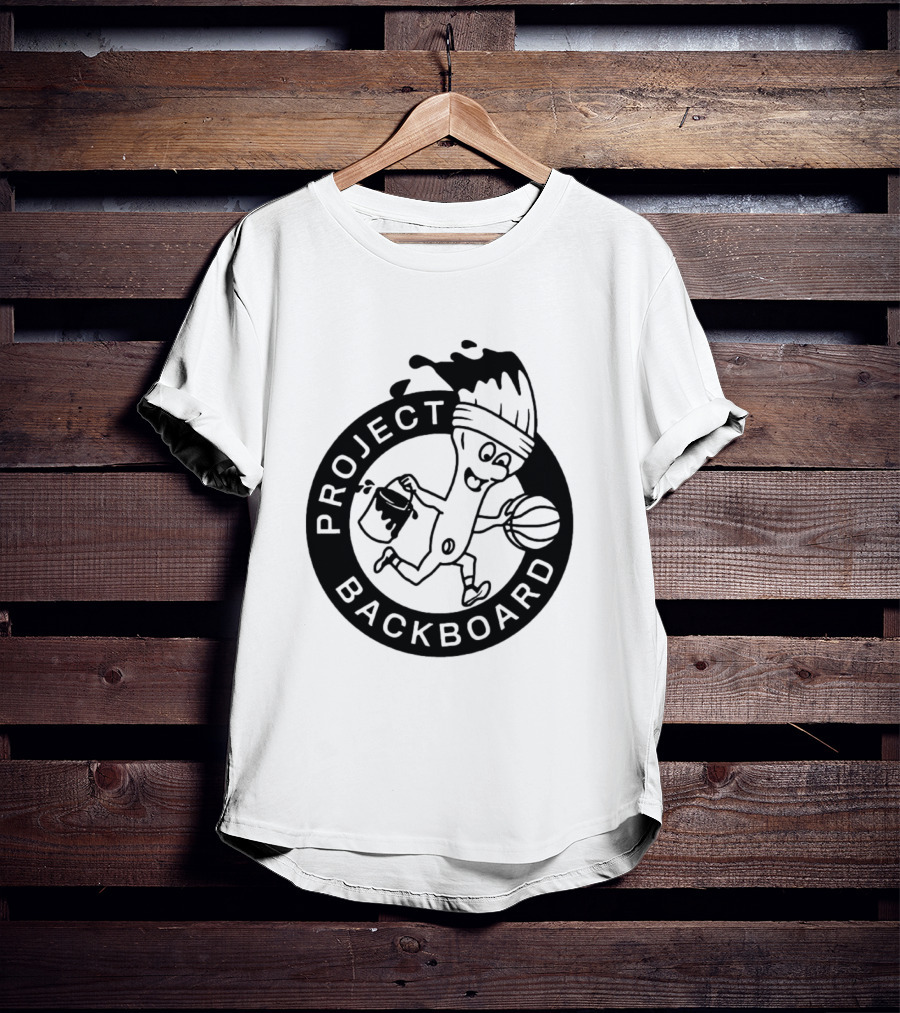 Project Backboard Paint Brush Basketball T-Shirt