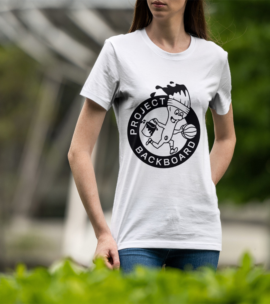 Project Backboard Paint Brush Basketball T-Shirt